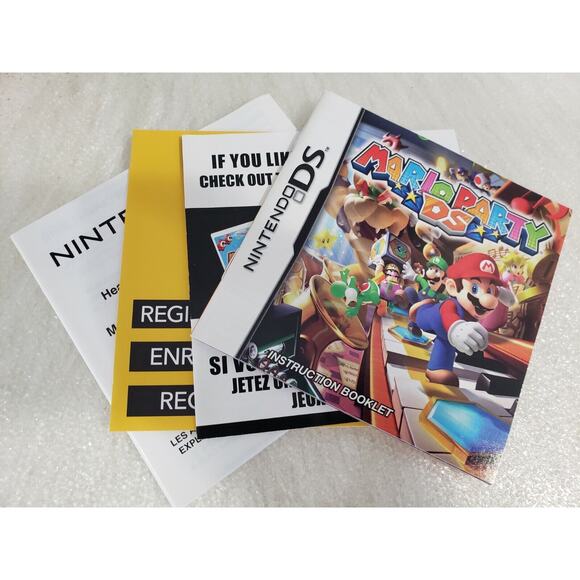 NO GAME‎ Case and Manual Only Mario Party DS Nintendo DS Authentic - Picture 2 of 7
